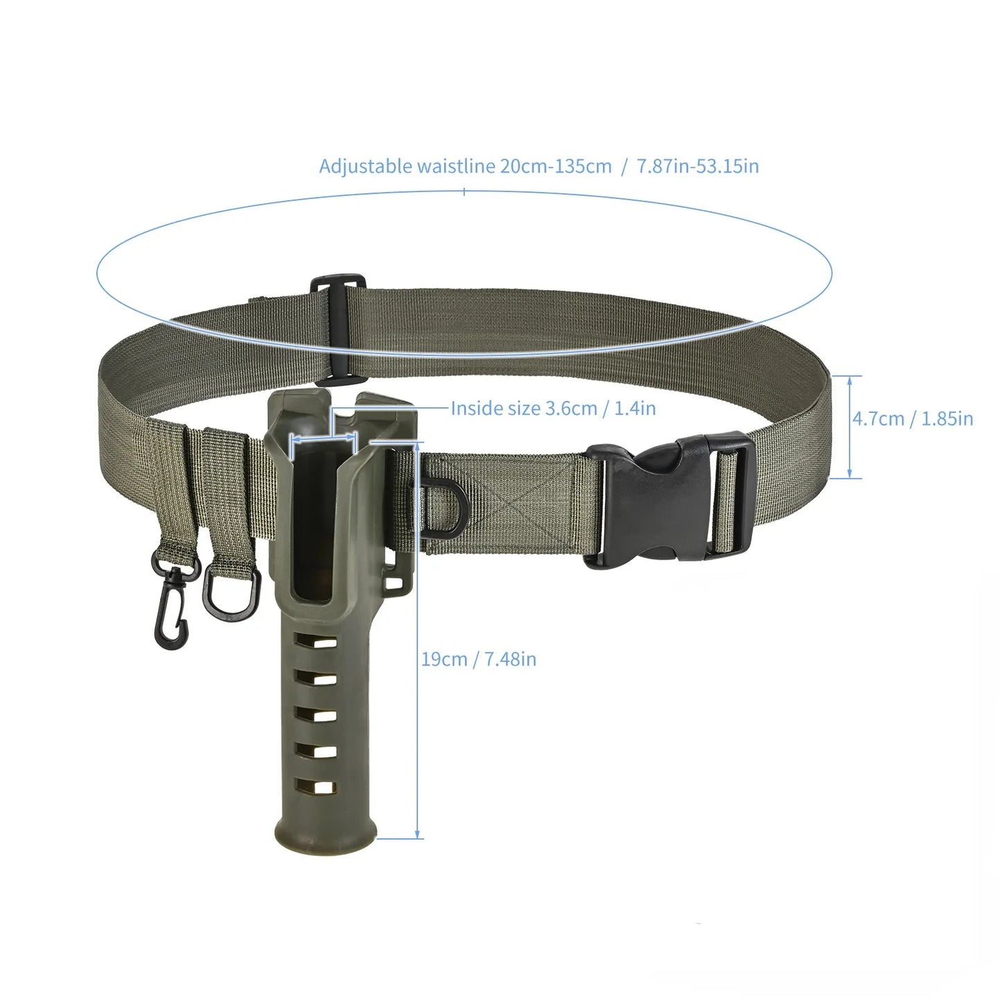 Fishing Rod Waist Holder Belt