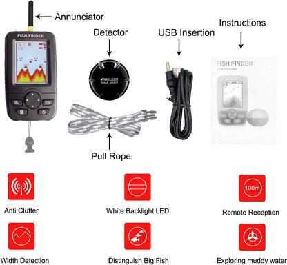 Wireless Sonar Alert Fish Finder