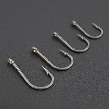 HIRISI 100pcs Coating Stainless Steel Fishing Hooks