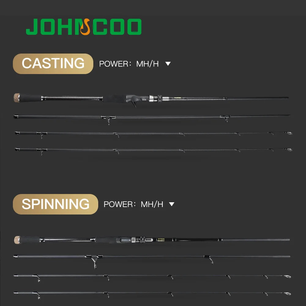 JOHNCOO Carbon Fiber Fishing Rod