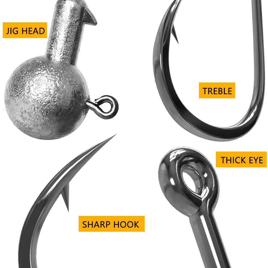 SANMO Jig Fishing Hooks