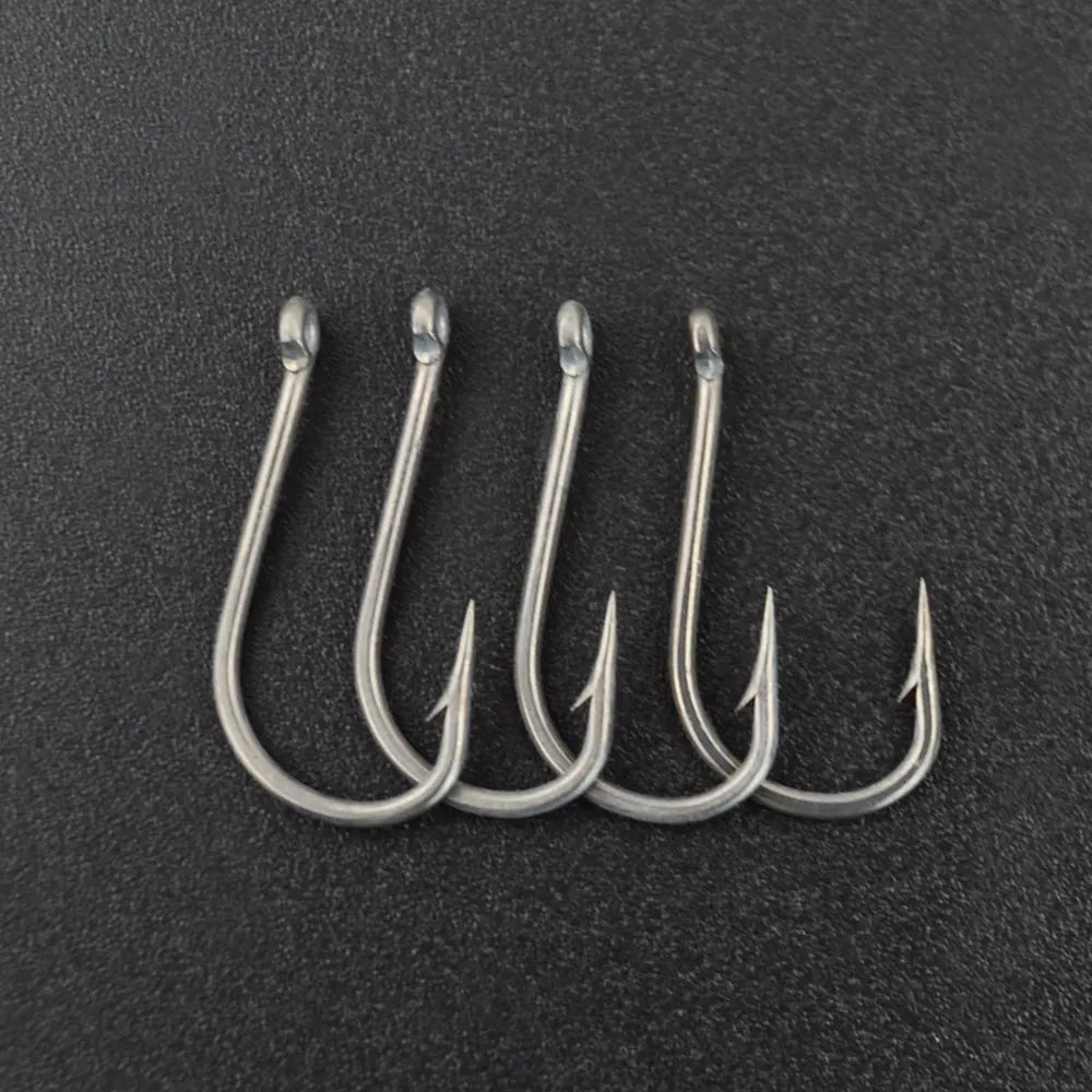 HIRISI 100pcs Coating Stainless Steel Fishing Hooks