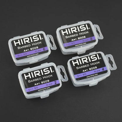 HIRISI 100pcs Coating Stainless Steel Fishing Hooks