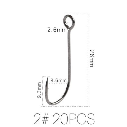 SUPERCONTINENT 20PCS Fishing Hooks