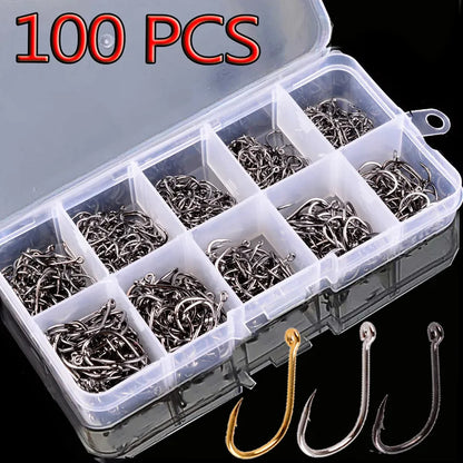 Aorace 100Pcs Fishing Hooks