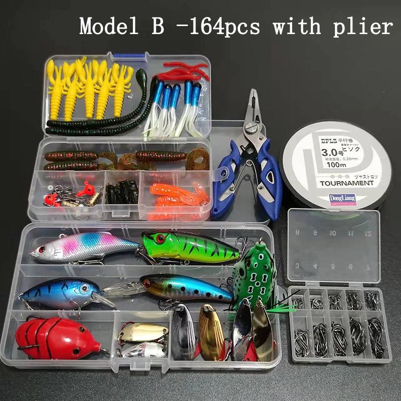 Fishing Lure Set 164pcs Mixed