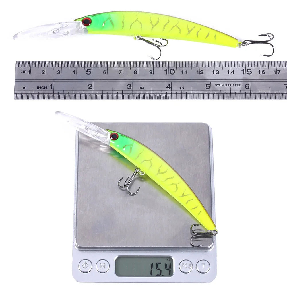 6Pcs/Set Laser Minnow Fishing Lure