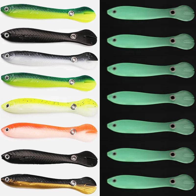 5/10/20PCS Luminous Soft Bionic Fishing Lure