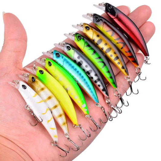 Mixed Minnow Fishing Lure Set