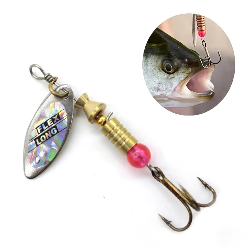 Metal Spoon Spinner Fishing Lure 10pcs