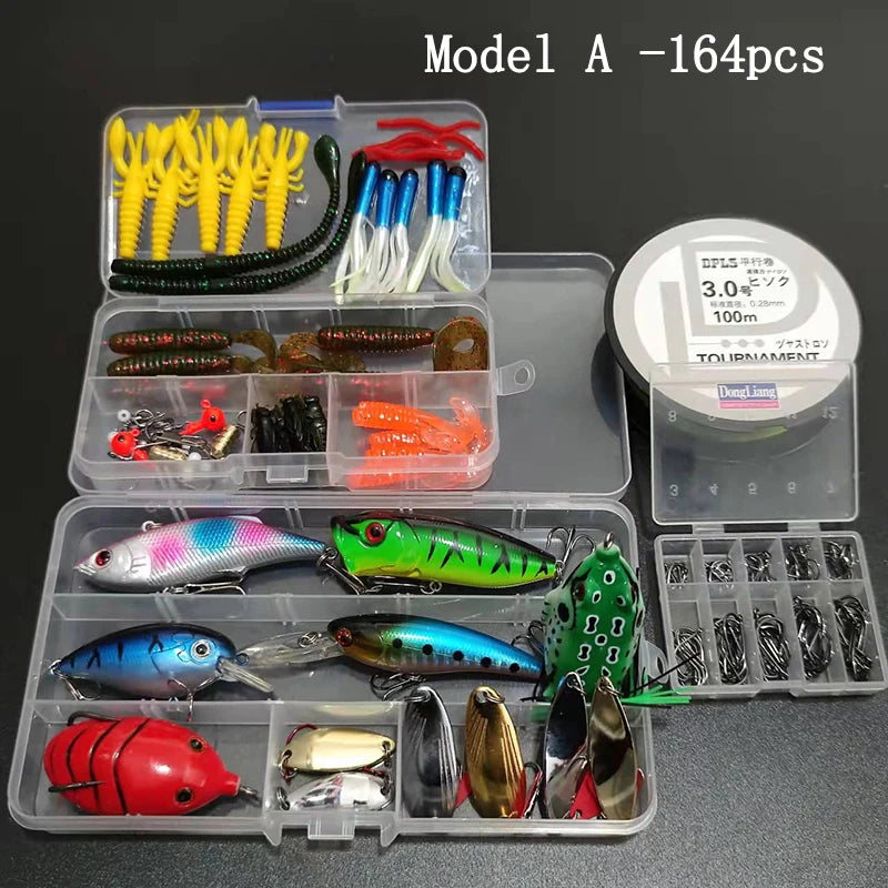 Fishing Lure Set 164pcs Mixed