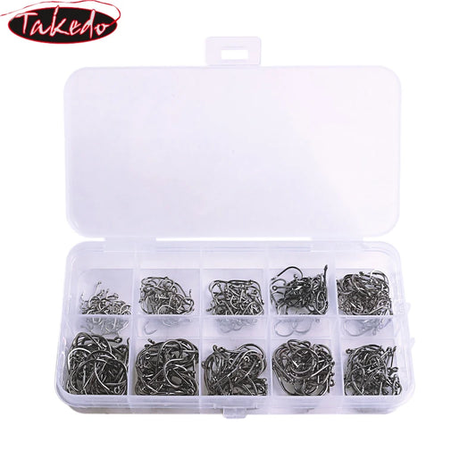 TAKEDO BOX Fishing Hooks 100-300PCS