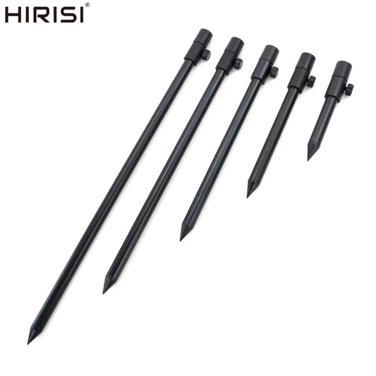 2 x Carp Fishing Bank Sticks Aluminum Black Rod